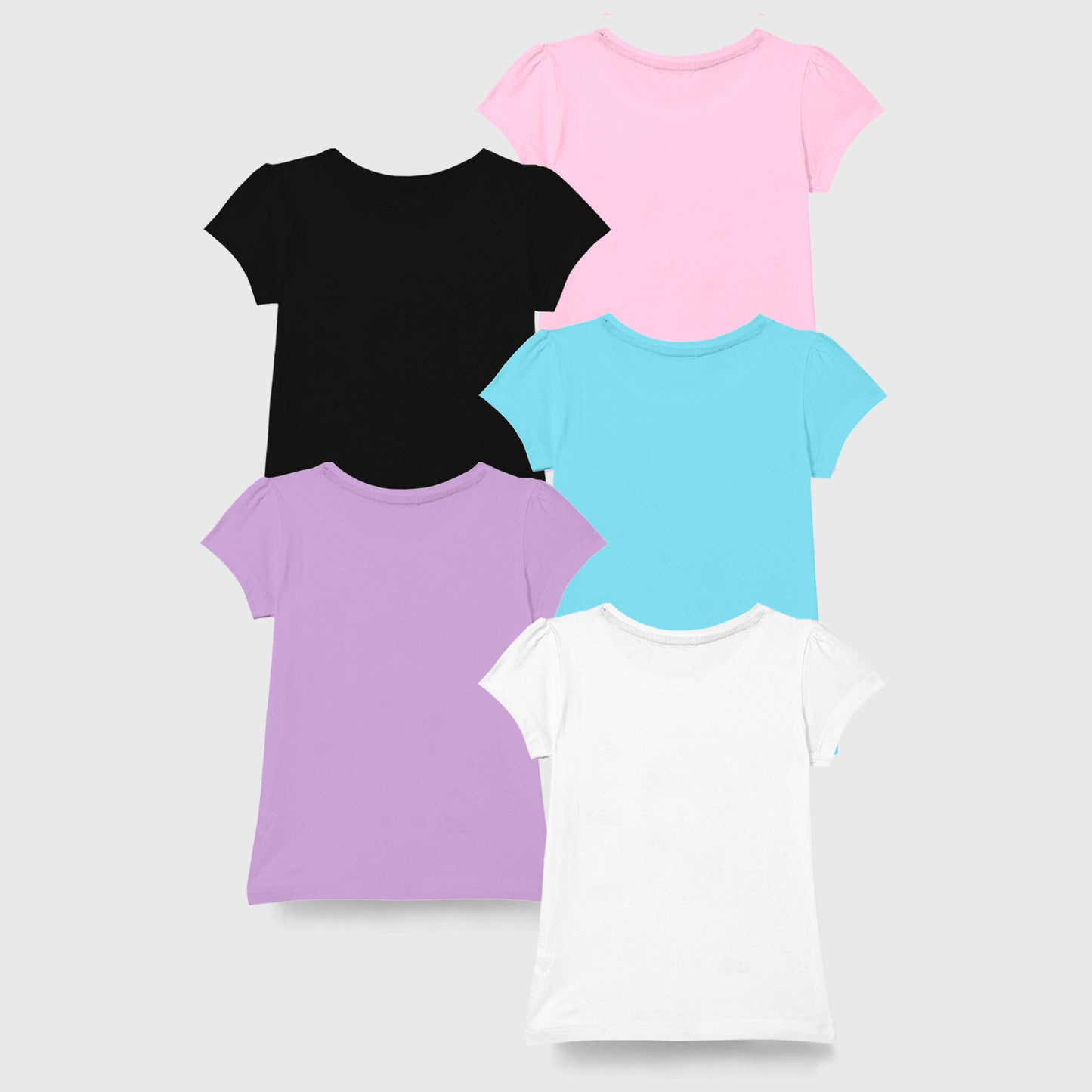 KUCHIPOO Girls Half Sleeves T-Shirts