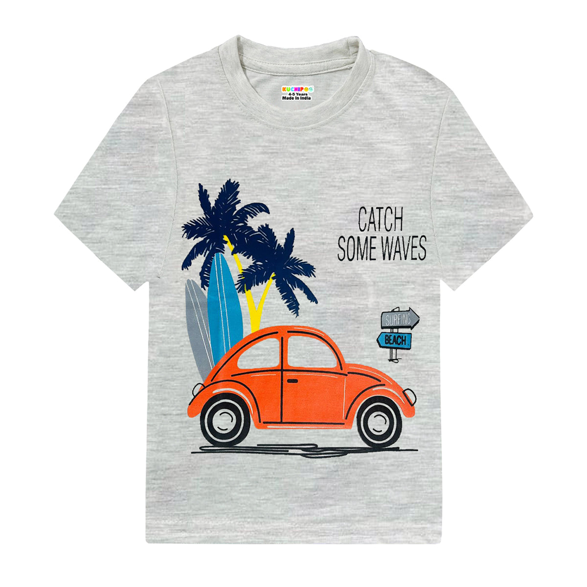 KUCHIPOO Boys Half Sleeves T-Shirts