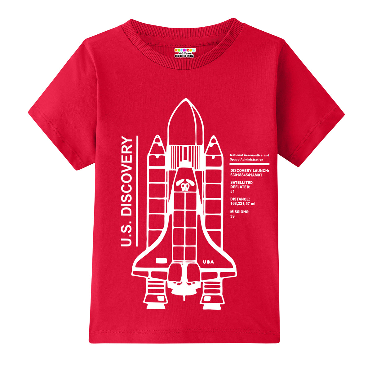 KUCHIPOO Boys Half Sleeves T-Shirts