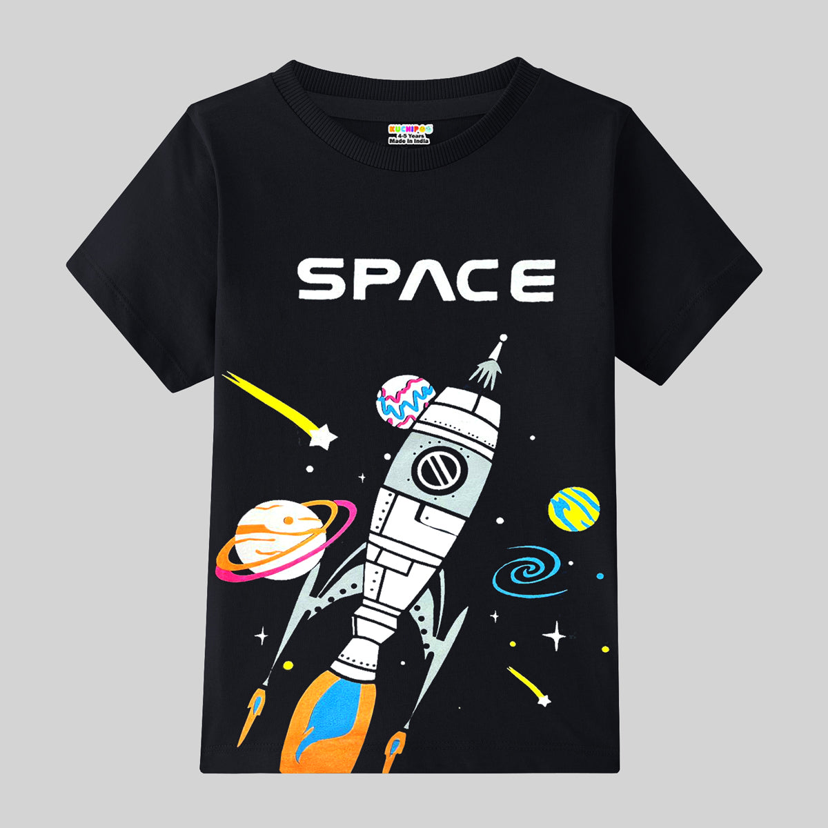 KUCHIPOO Boys Half Sleeves T-Shirts