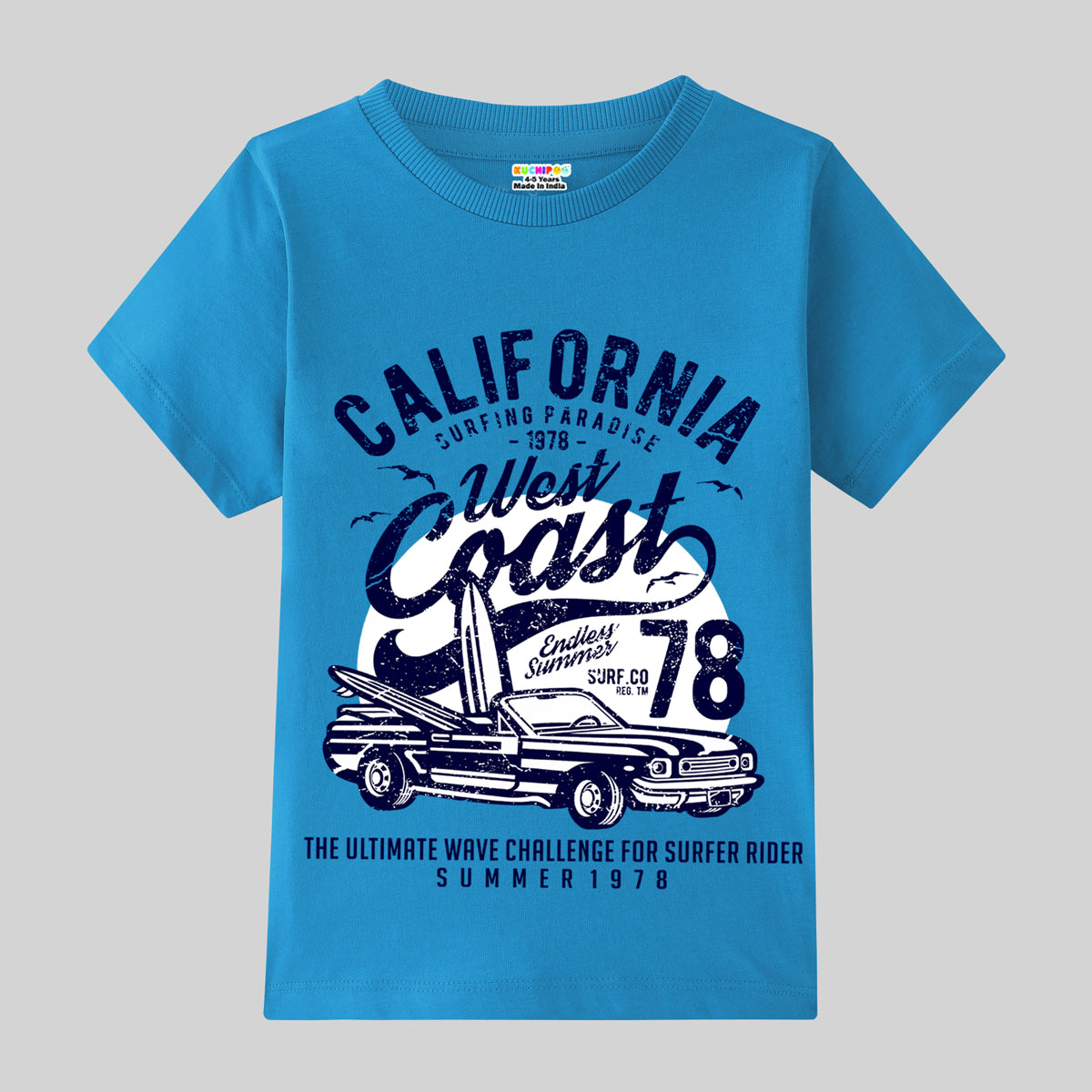 KUCHIPOO Boys Half Sleeves T-Shirts