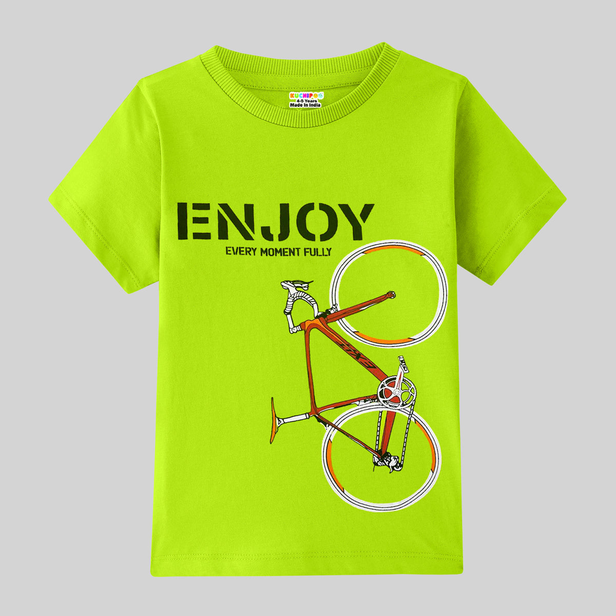 KUCHIPOO Boys Half Sleeves T-Shirts