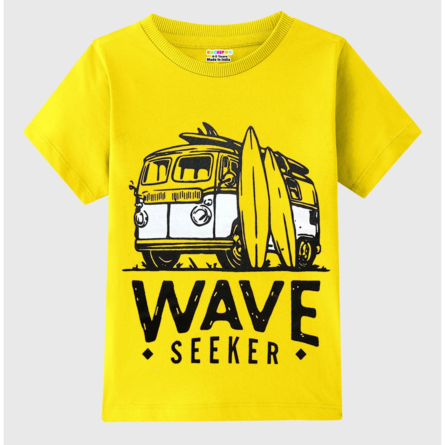 KUCHIPOO Boys Half Sleeves T-Shirts