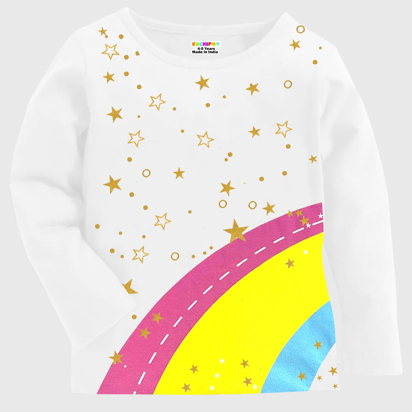 KUCHIPOO Girls Full Sleeves T-Shirts