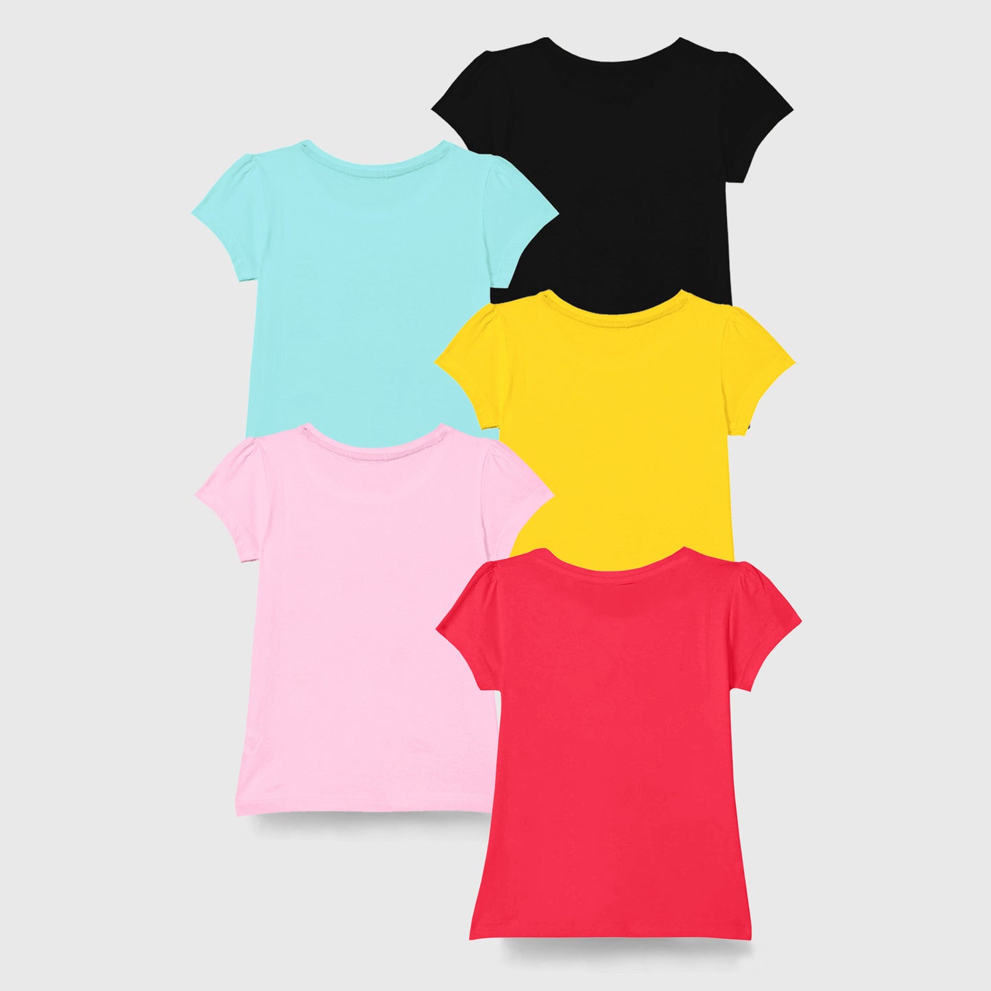 KUCHIPOO Girls Half Sleeves T-Shirts