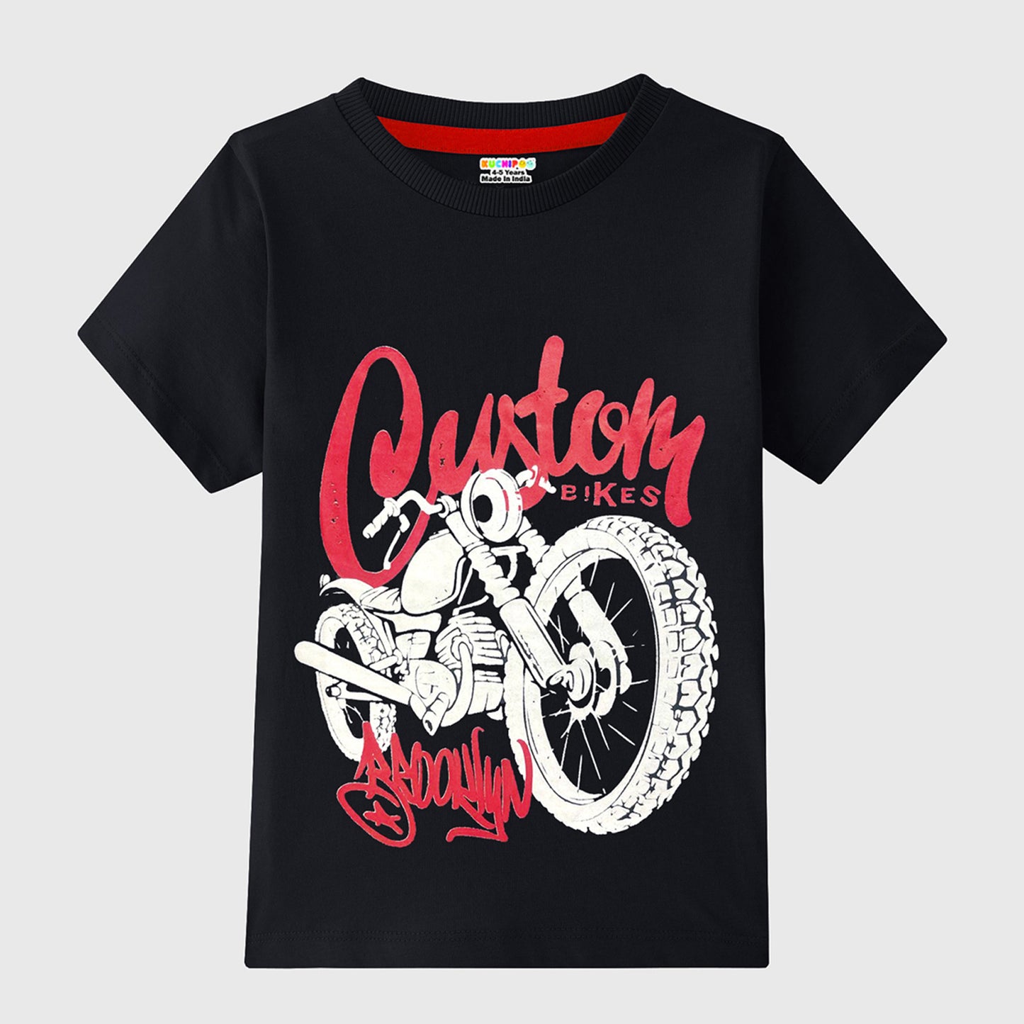 KUCHIPOO Boys Half Sleeves T-Shirts