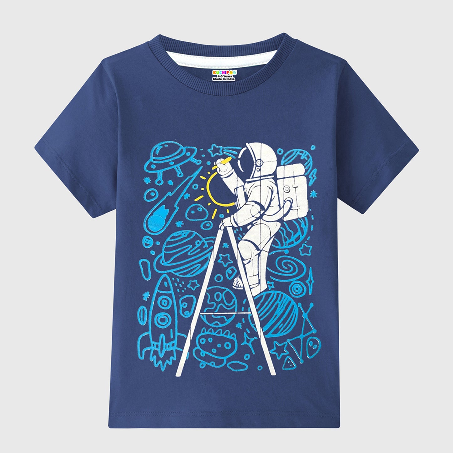 KUCHIPOO Boys Half Sleeves T-Shirts