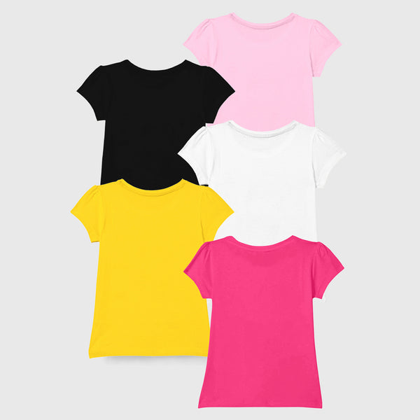 KUCHIPOO Girls Half Sleeves T-Shirts