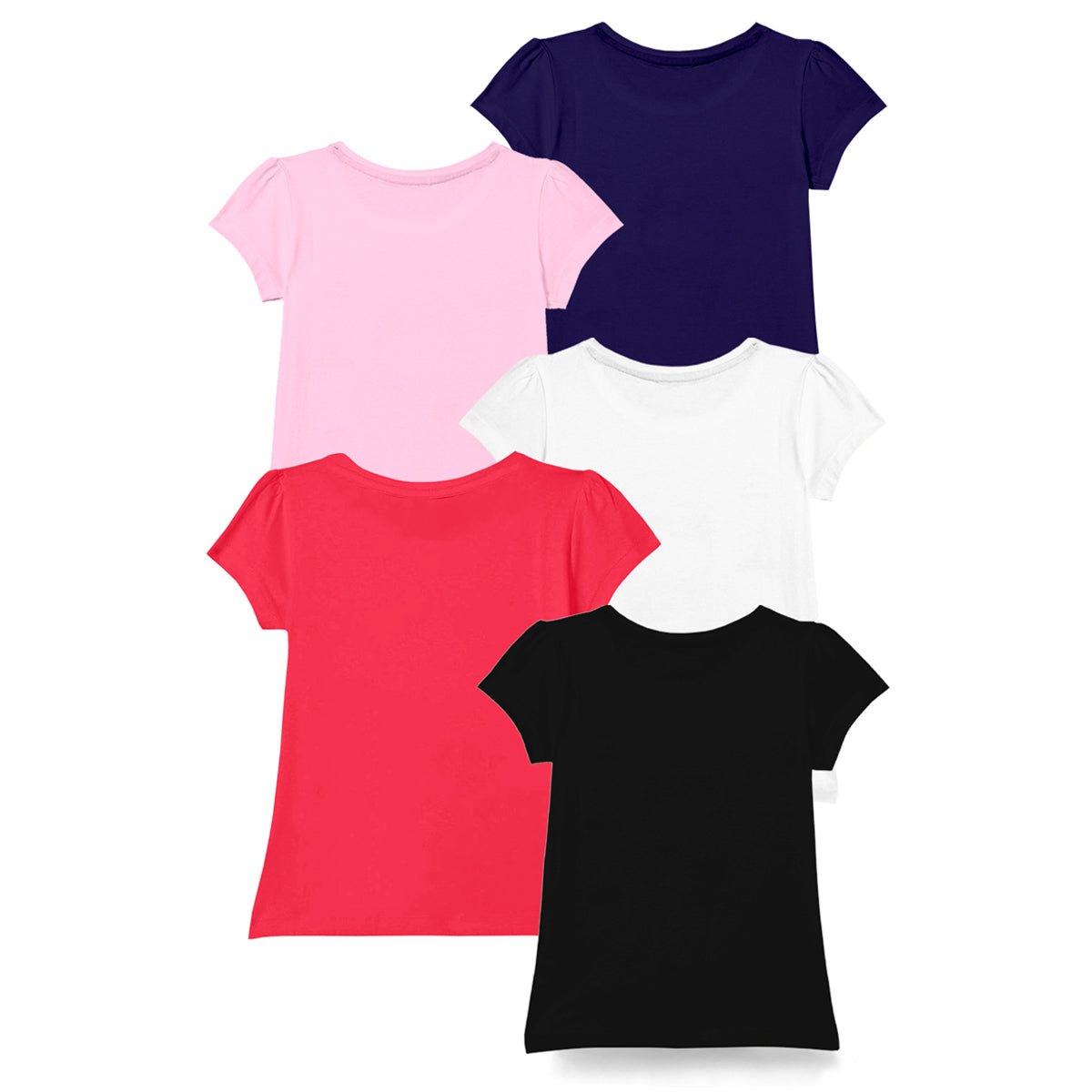 KUCHIPOO Girls Half Sleeves T-Shirts