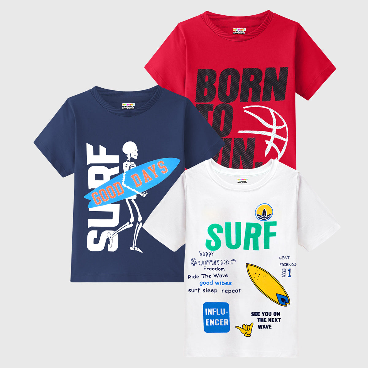 KUCHIPOO  BOYS HALF SLEEVES T-SHIRTS