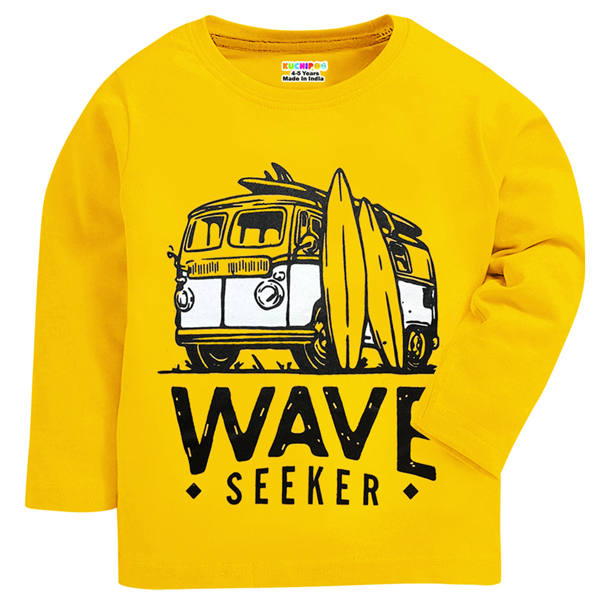 KUCHIPOO Boys  Full Sleeves T-Shirts