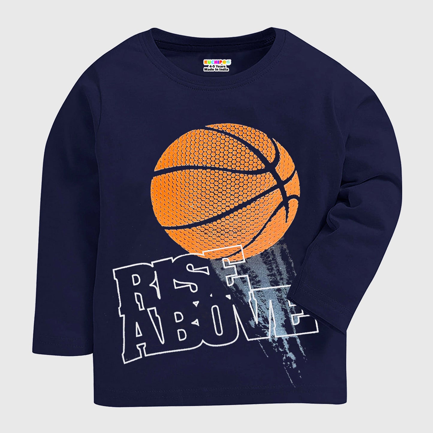 KUCHIPOO Boys  Full Sleeves T-Shirts