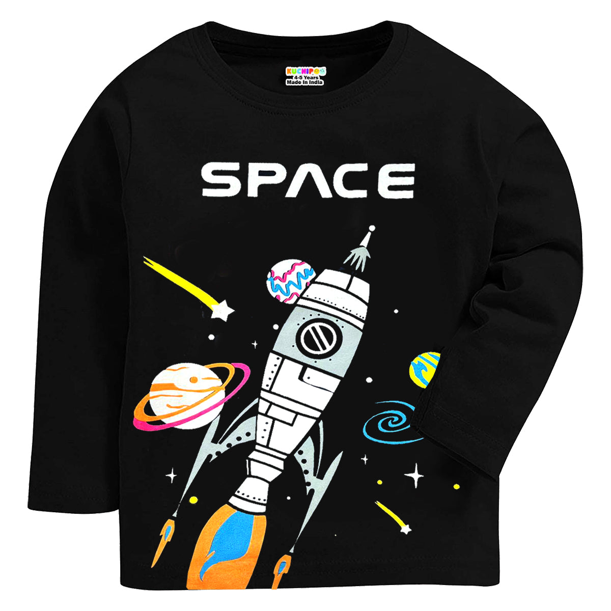 KUCHIPOO Boys  Full Sleeves T-Shirts