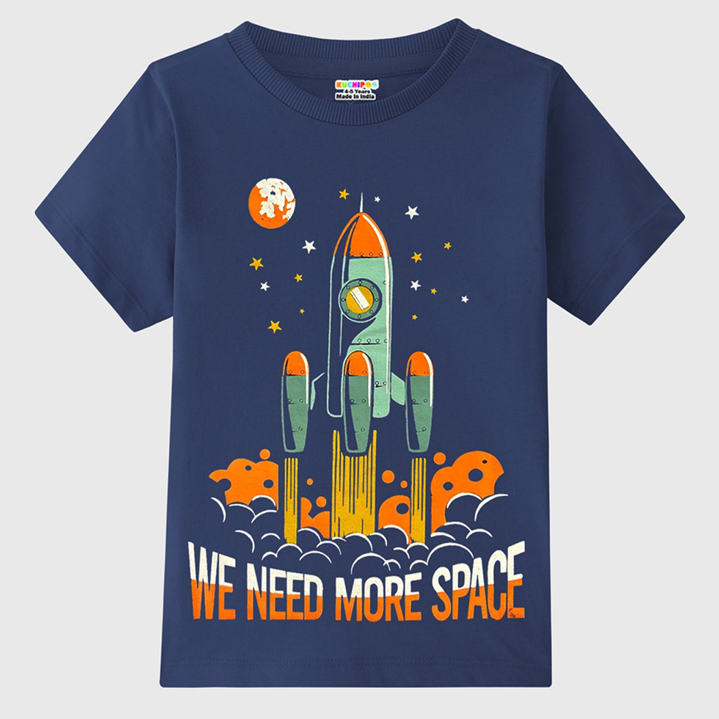 KUCHIPOO Boys Half Sleeves T-Shirts