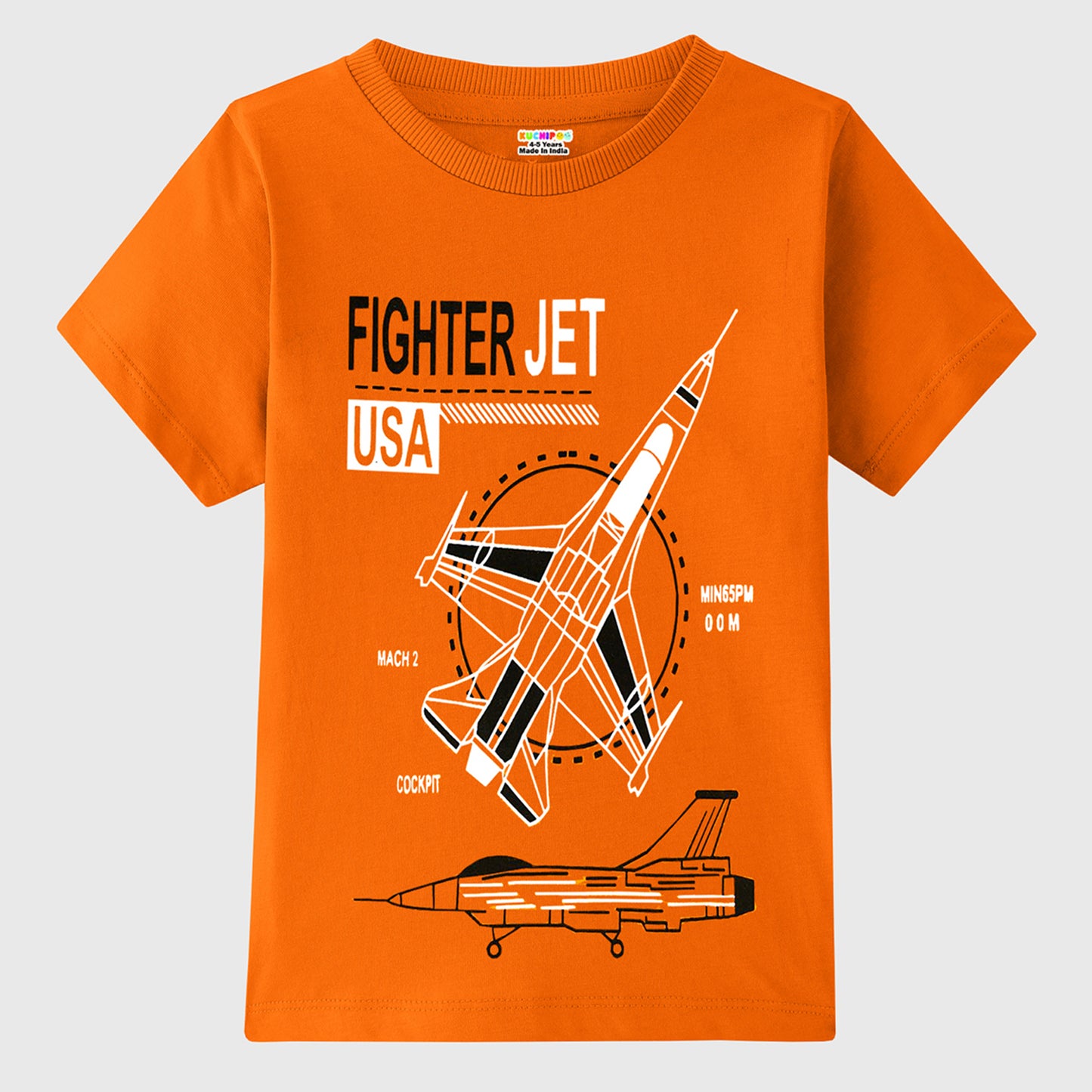 KUCHIPOO Boys Half Sleeves T-Shirts