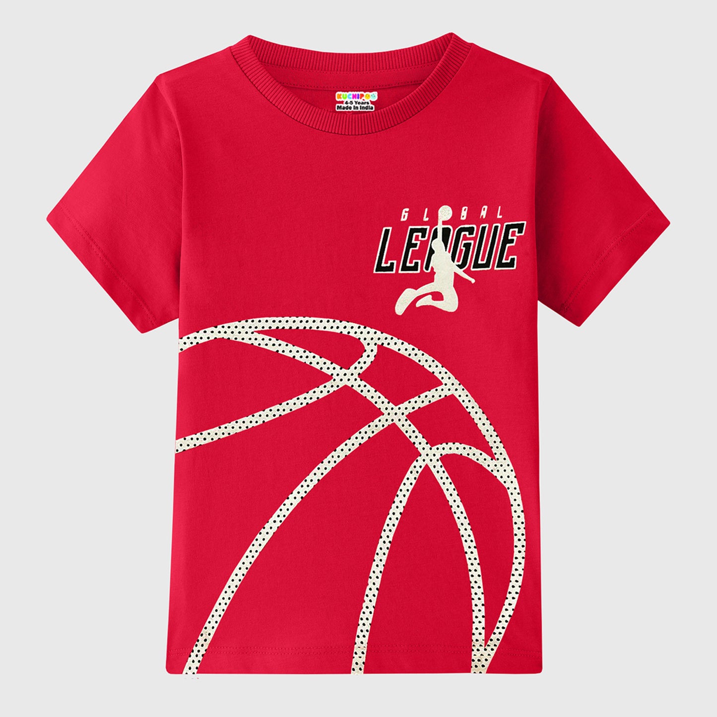 KUCHIPOO Boys Half Sleeves T-Shirts