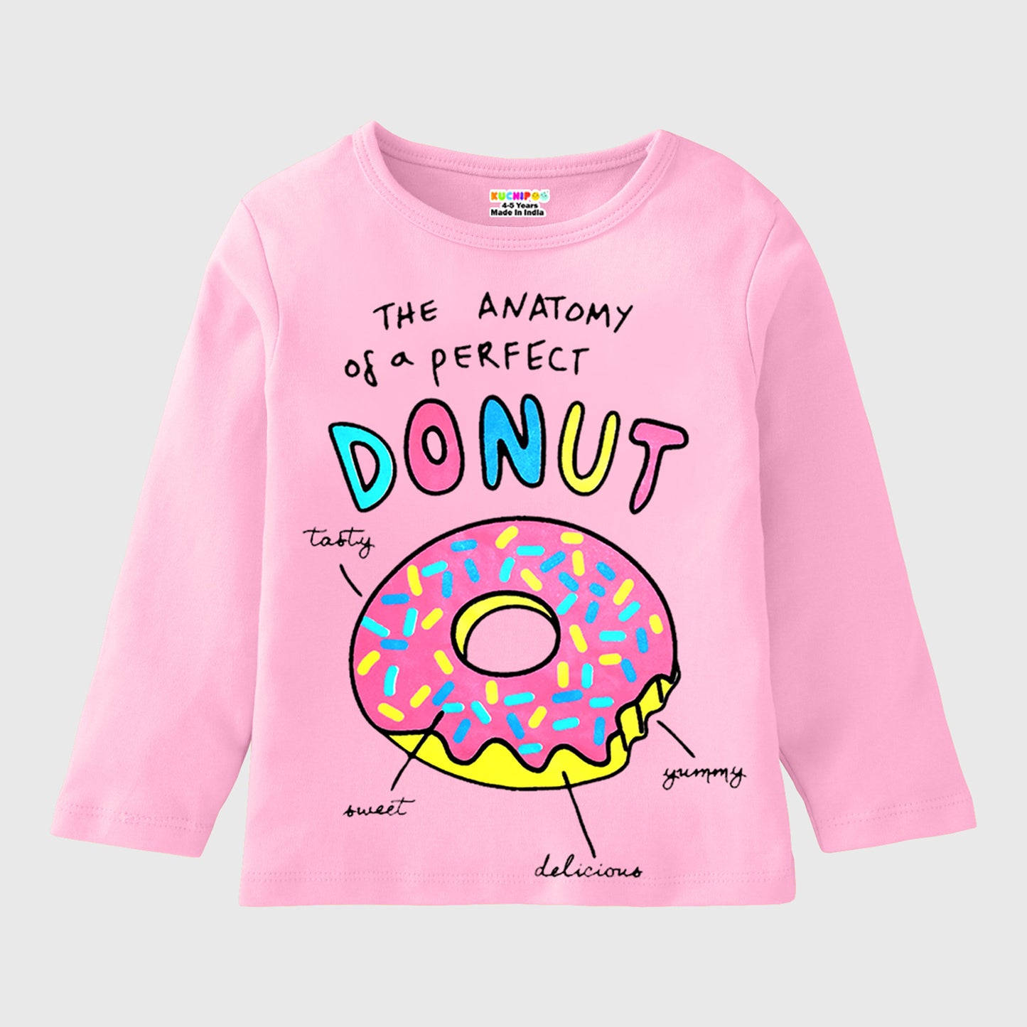 KUCHIPOO Girls Full Sleeves T-Shirts