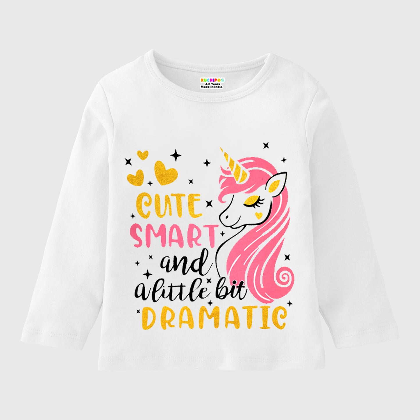 KUCHIPOO Girls Full Sleeves T-Shirts