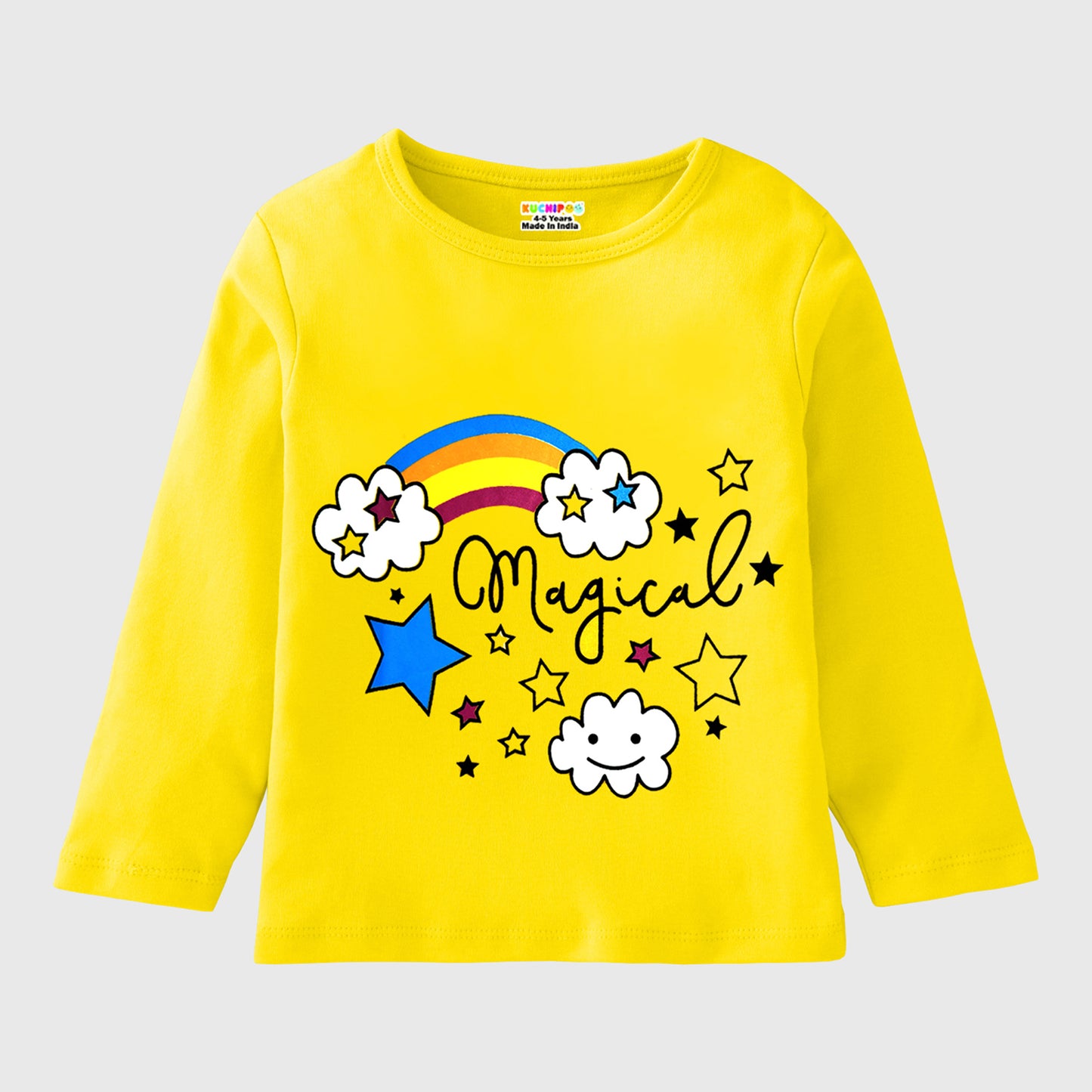 KUCHIPOO Girls Full Sleeves T-Shirts