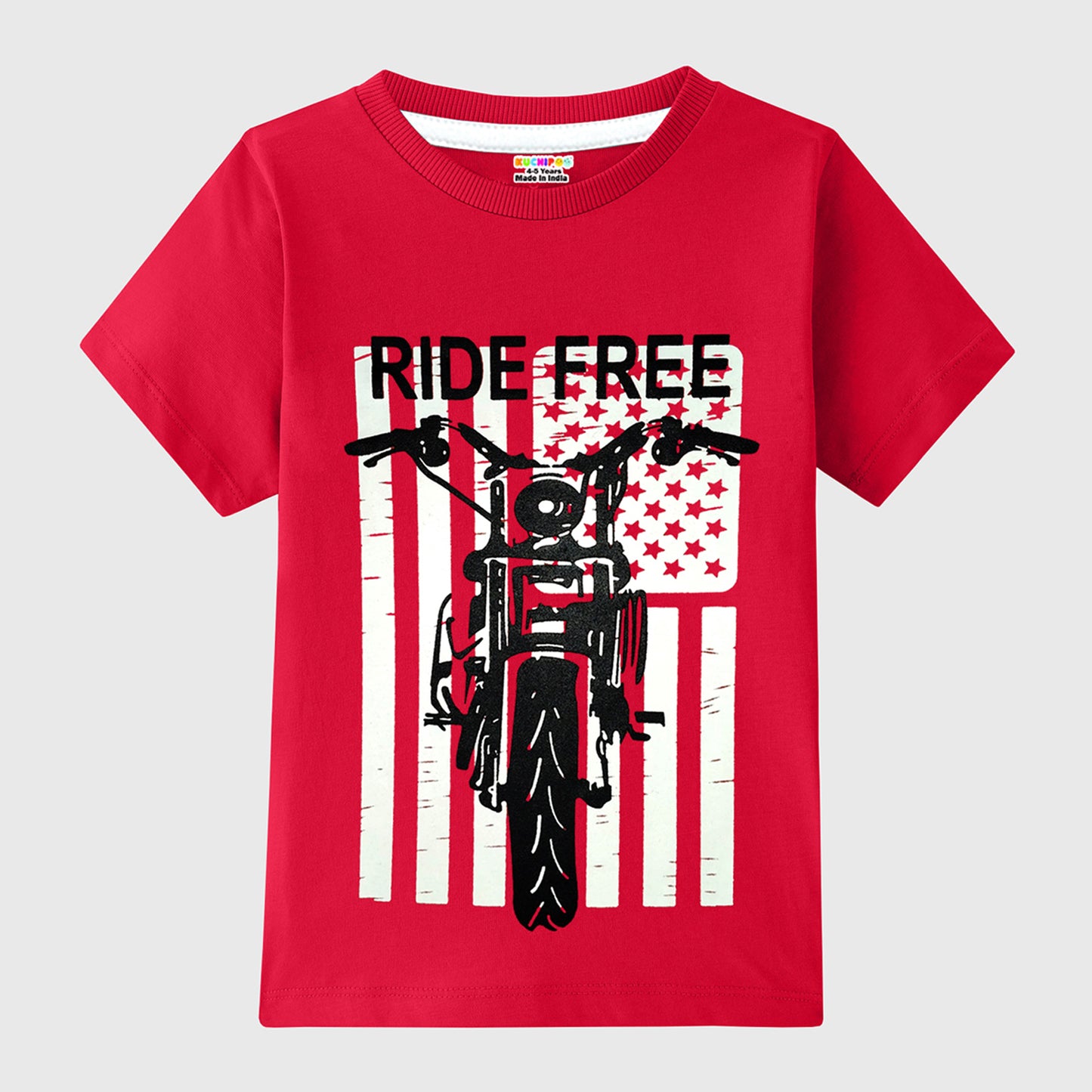 KUCHIPOO Boys Half Sleeves T-Shirts