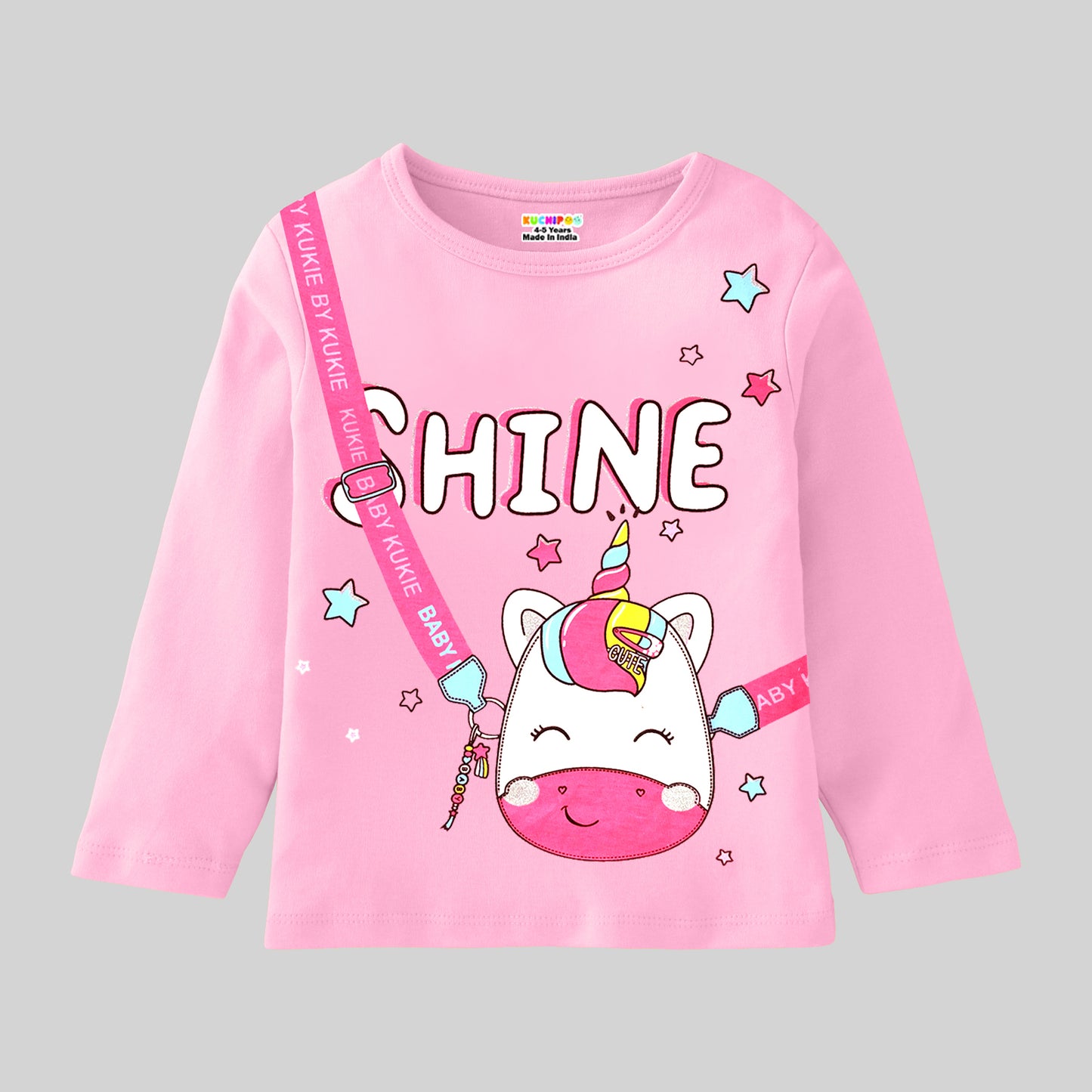 KUCHIPOO Girls Full Sleeves T-Shirts