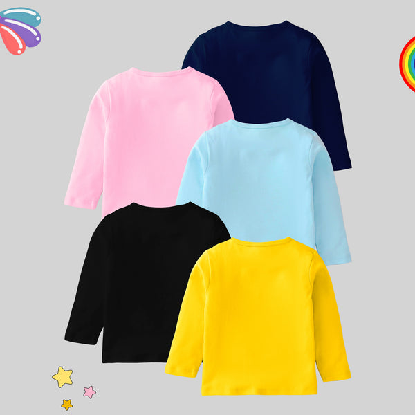 KUCHIPOO Girls Full Sleeves T-Shirts