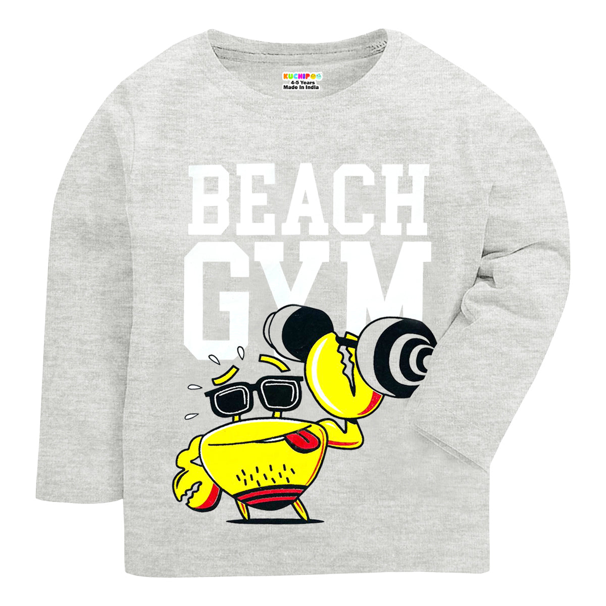 KUCHIPOO Boys  Full Sleeves T-Shirts