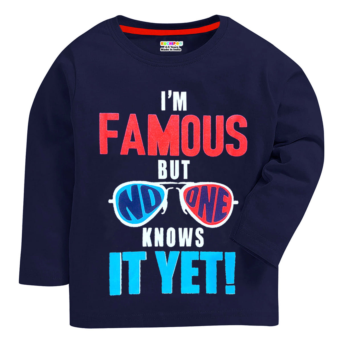 KUCHIPOO Boys  Full Sleeves T-Shirts