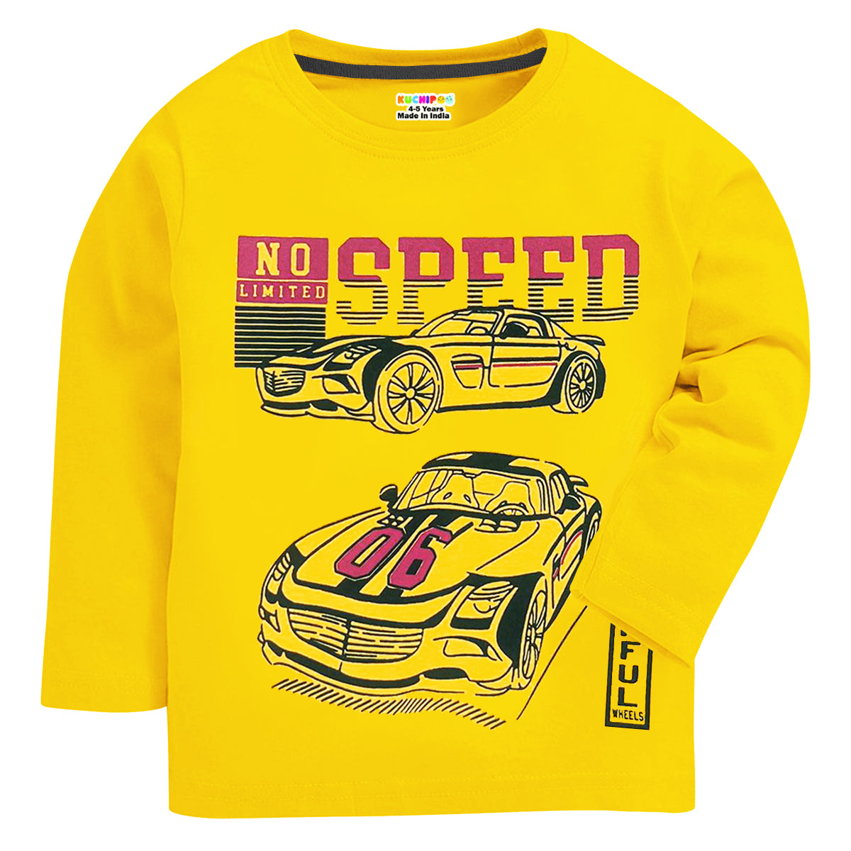 KUCHIPOO Boys  Full Sleeves T-Shirts