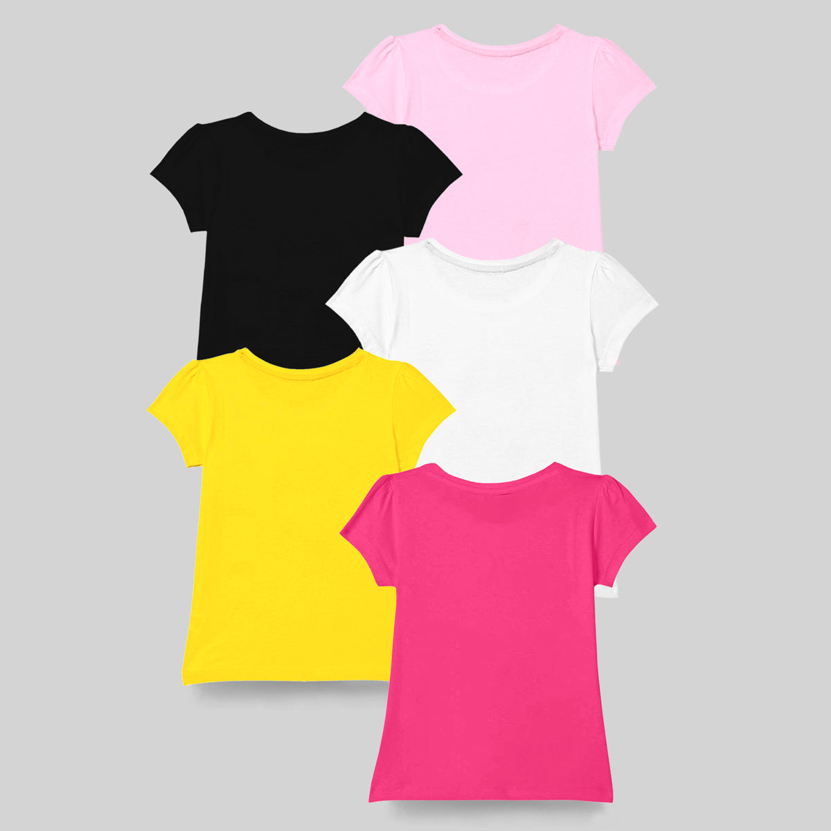 KUCHIPOO Girls Half Sleeves T-Shirts