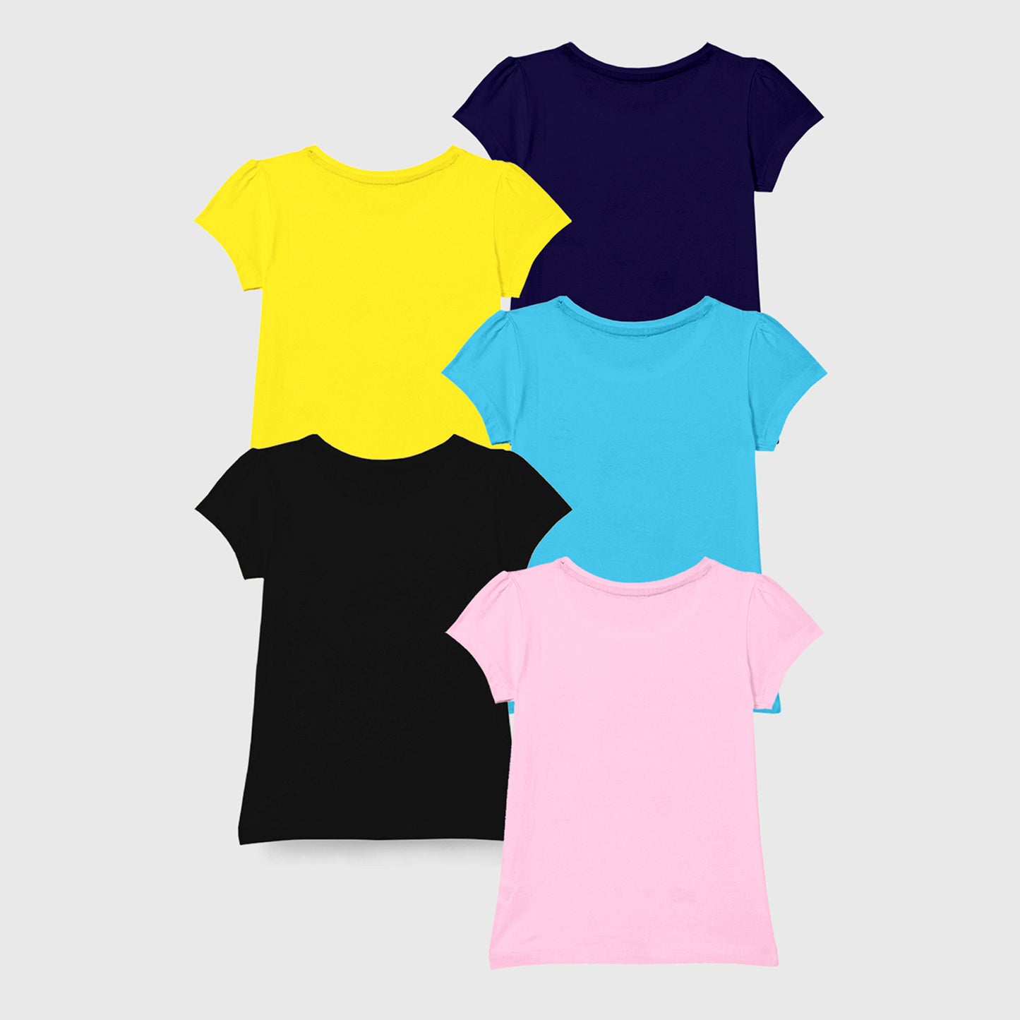 Kuchipoo Girls Half Sleeves Regular Fit Cotton T-Shirt