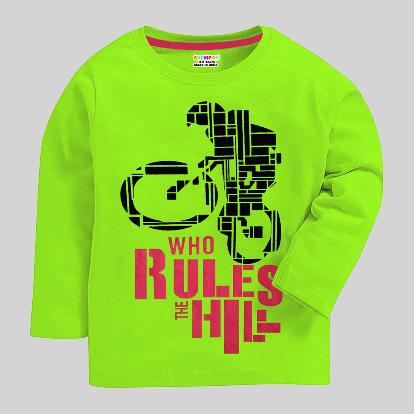 KUCHIPOO Boys  Full Sleeves T-Shirts