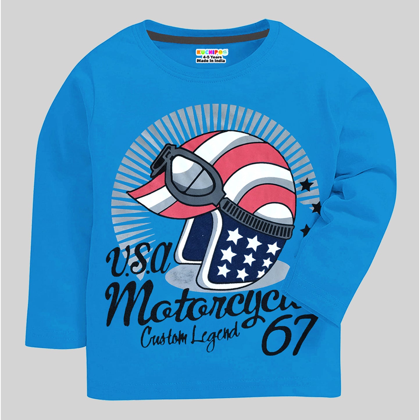 KUCHIPOO Boys  Full Sleeves T-Shirts