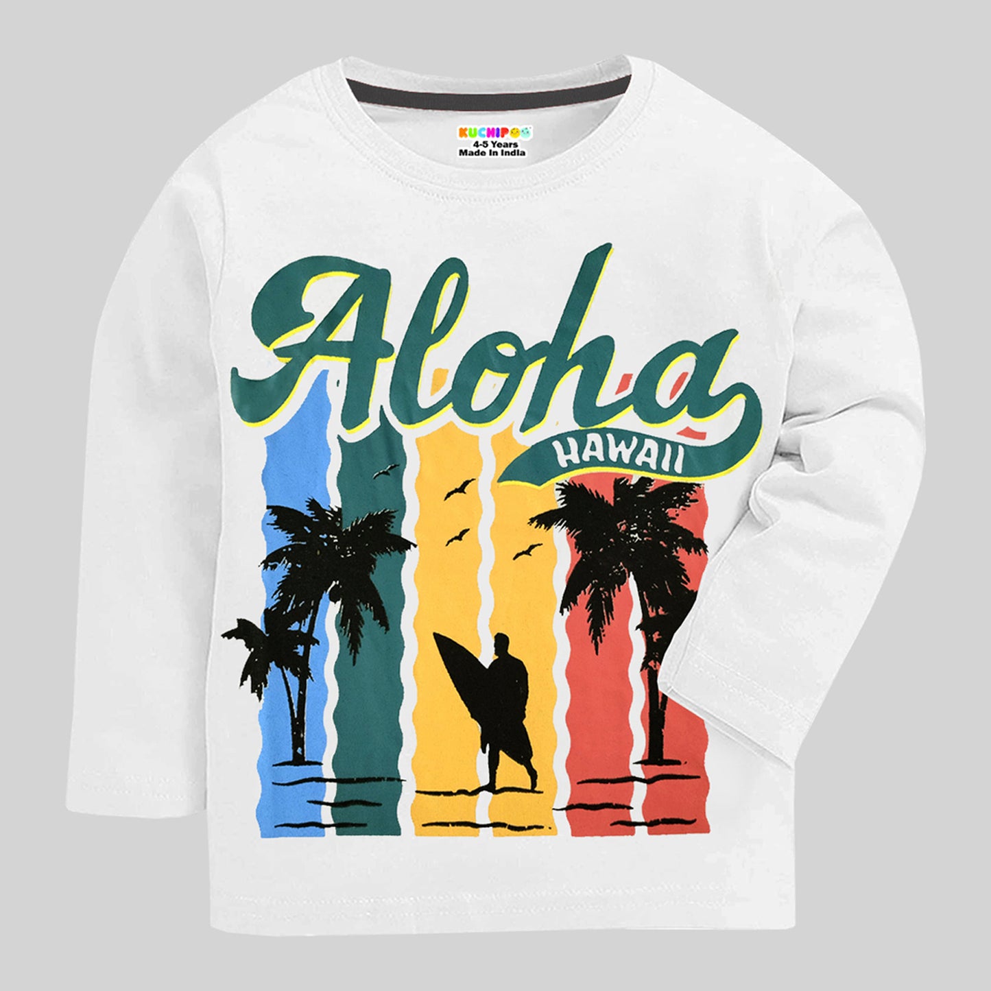 KUCHIPOO Boys  Full Sleeves T-Shirts