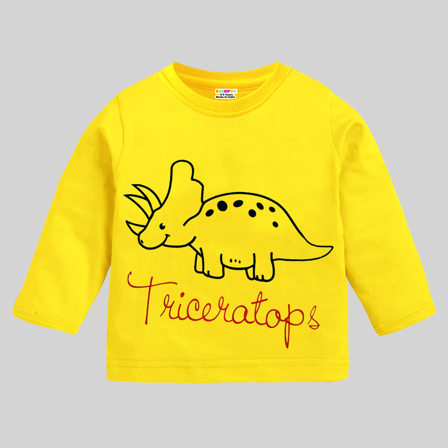 KUCHIPOO Baby Boys and Baby Girls Full Sleeves T-Shirts