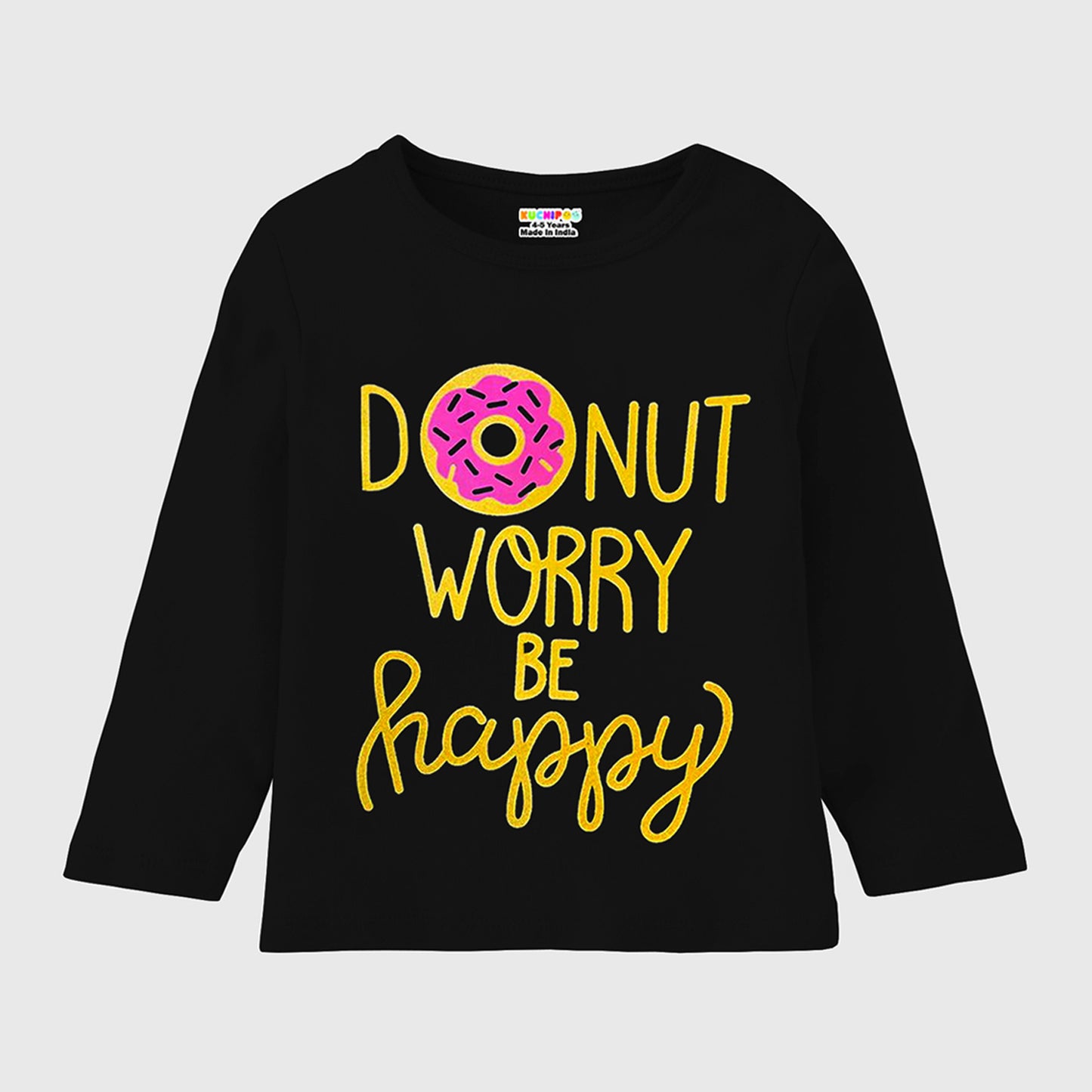 KUCHIPOO Girls Full Sleeves T-Shirts