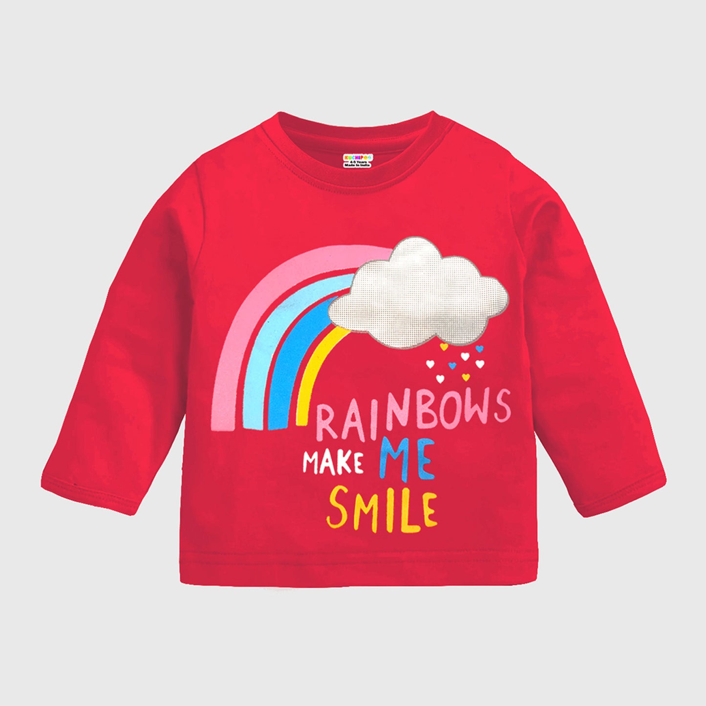 KUCHIPOO Baby Girls Full Sleeves T-Shirts