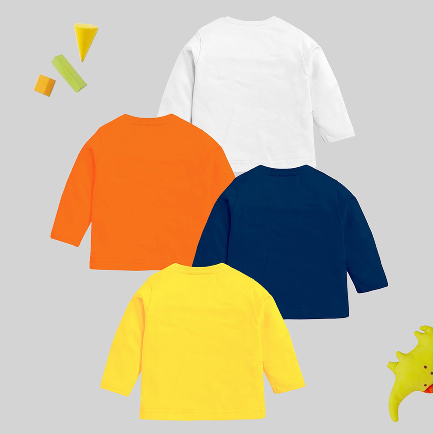 KUCHIPOO Baby Boys and Baby Girls Full Sleeves T-Shirts