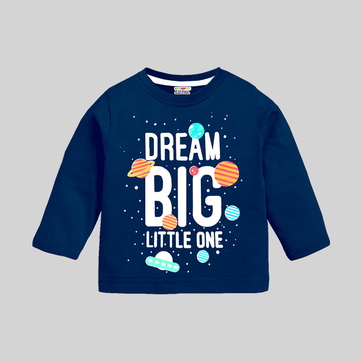 KUCHIPOO Baby Boys and Baby Girls Full Sleeves T-Shirts