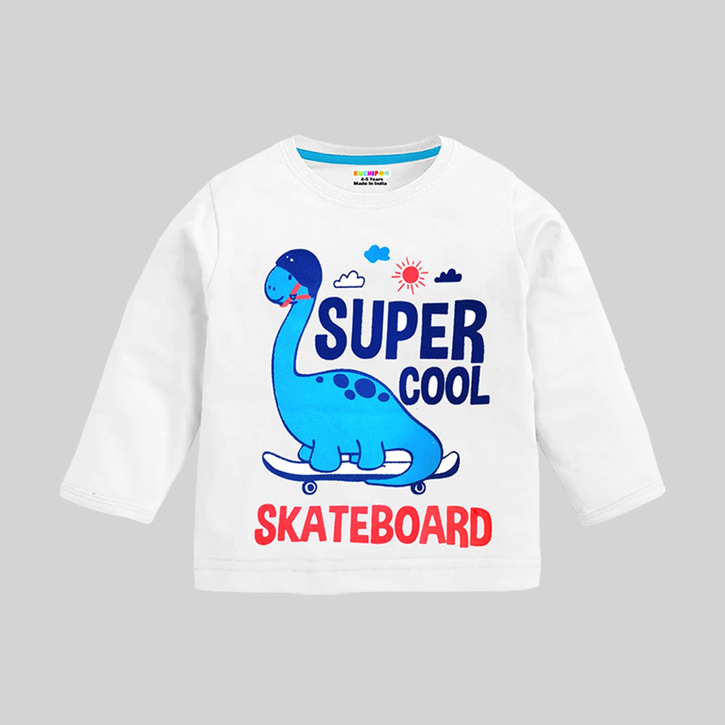 KUCHIPOO Baby Boys and Baby Girls Full Sleeves T-Shirts