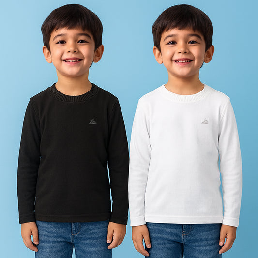 Kuchipoo Boys Full Sleeves Winterwear T-Neck Tshirt