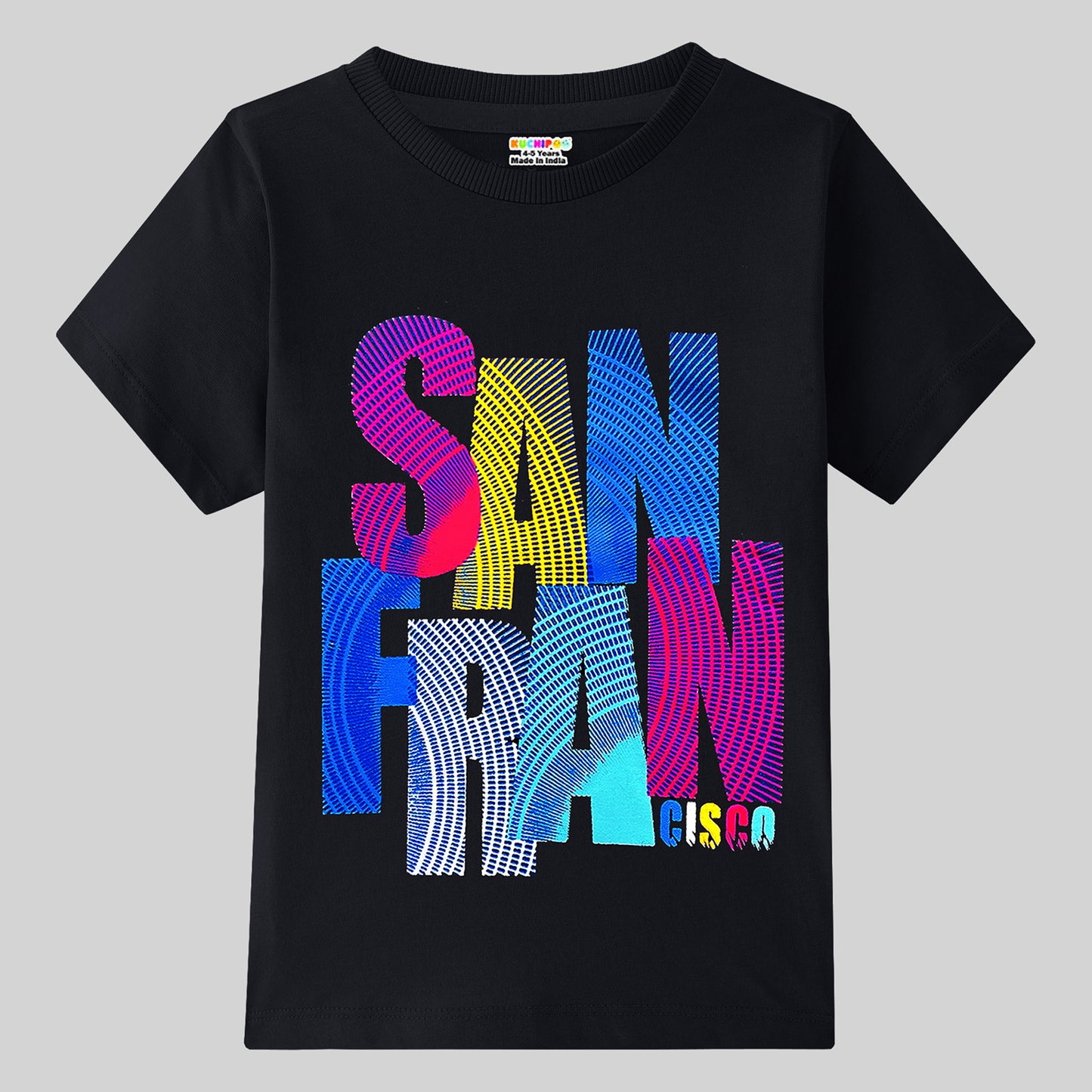KUCHIPOO Boys Half Sleeves T-Shirts