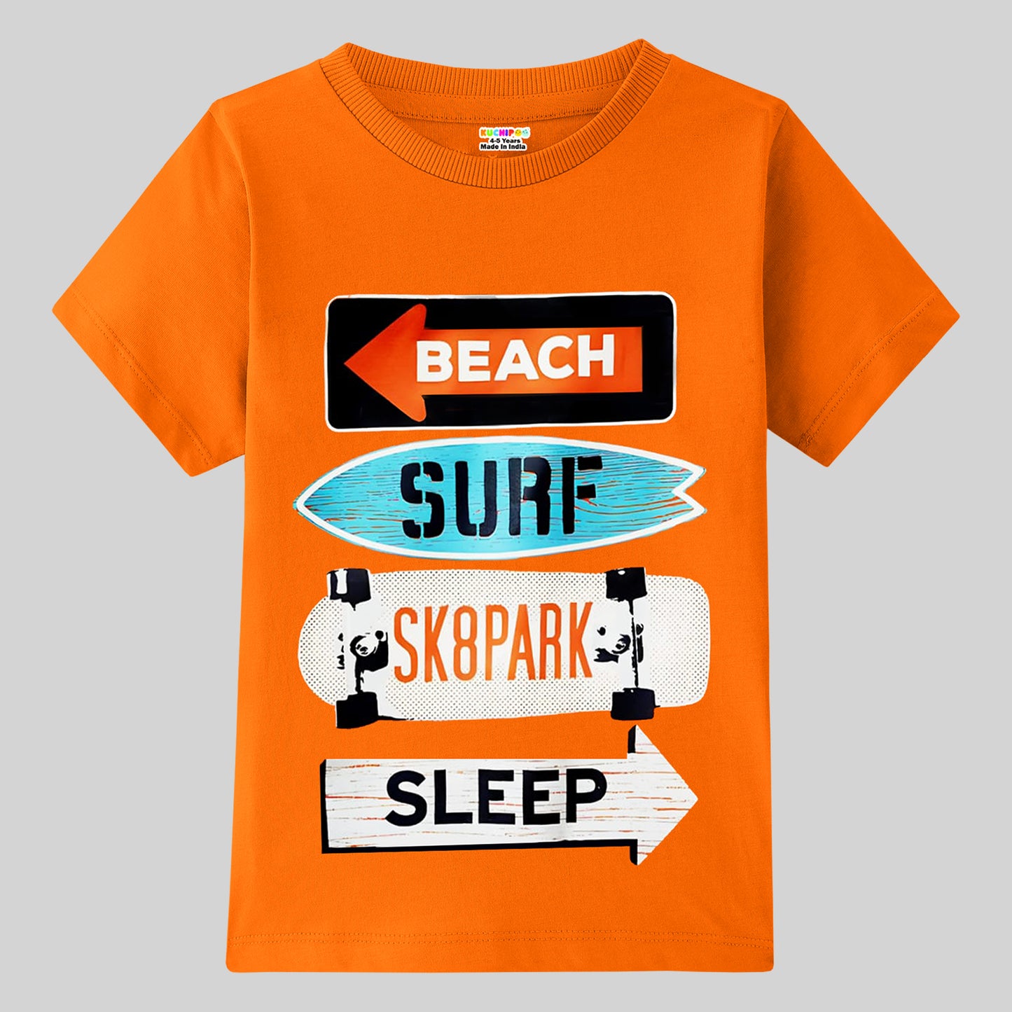 KUCHIPOO Boys Half Sleeves T-Shirts