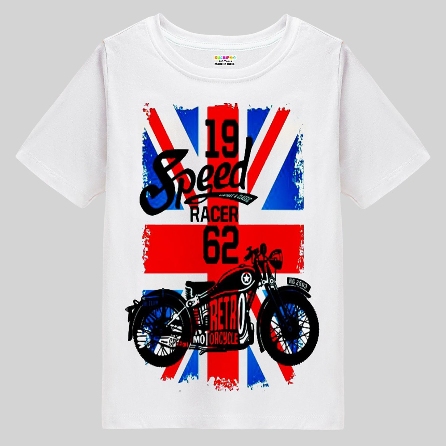 KUCHIPOO Boys Half Sleeves T-Shirts