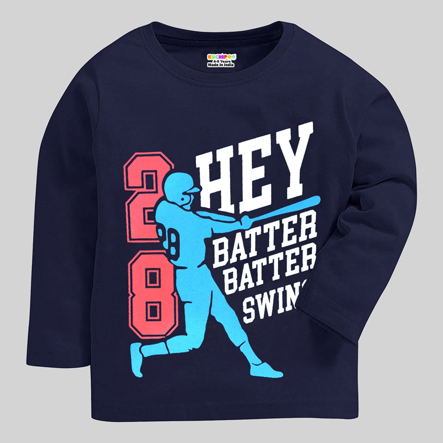 KUCHIPOO Boys  Full Sleeves T-Shirts