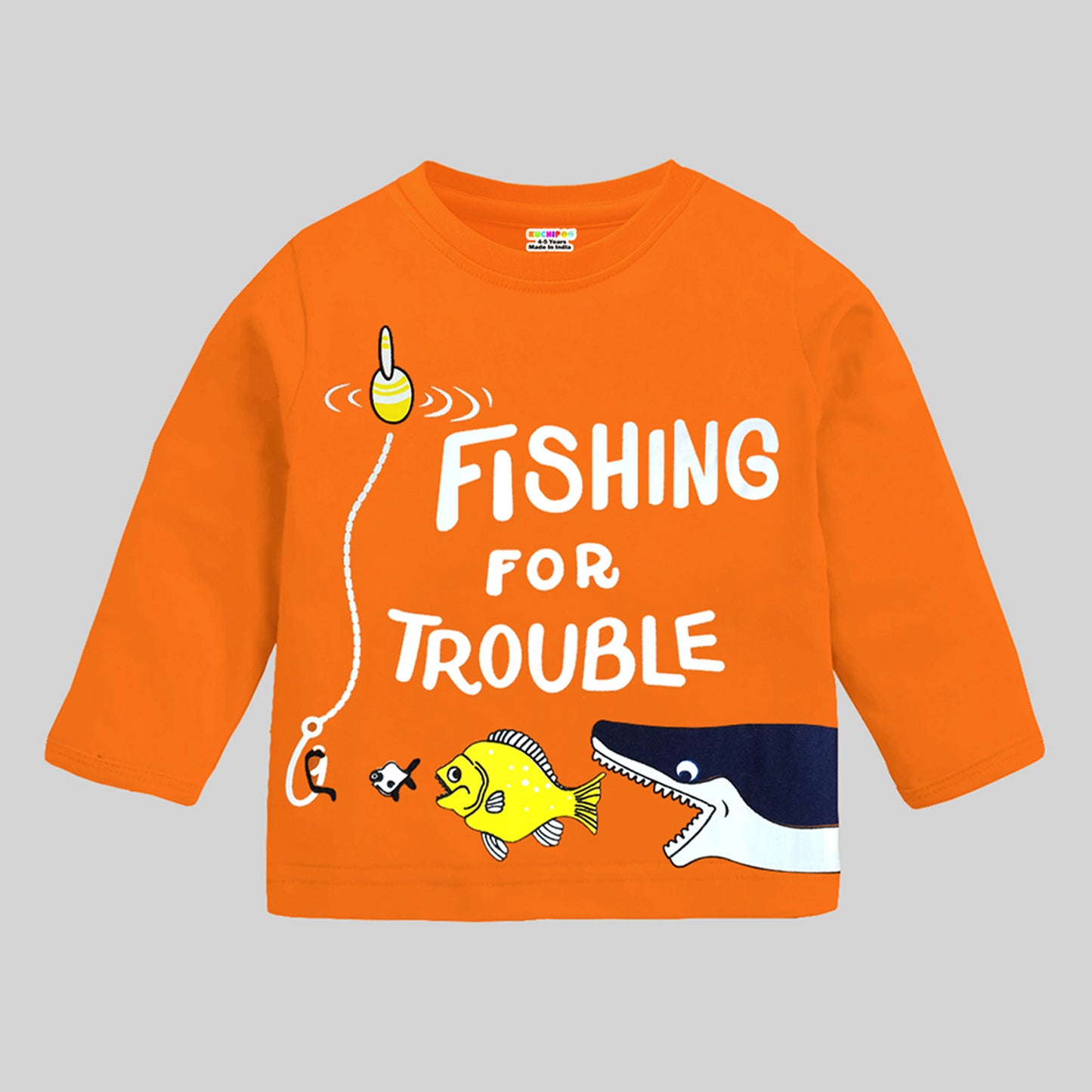 KUCHIPOO Baby Boys and Baby Girls Full Sleeves T-Shirts