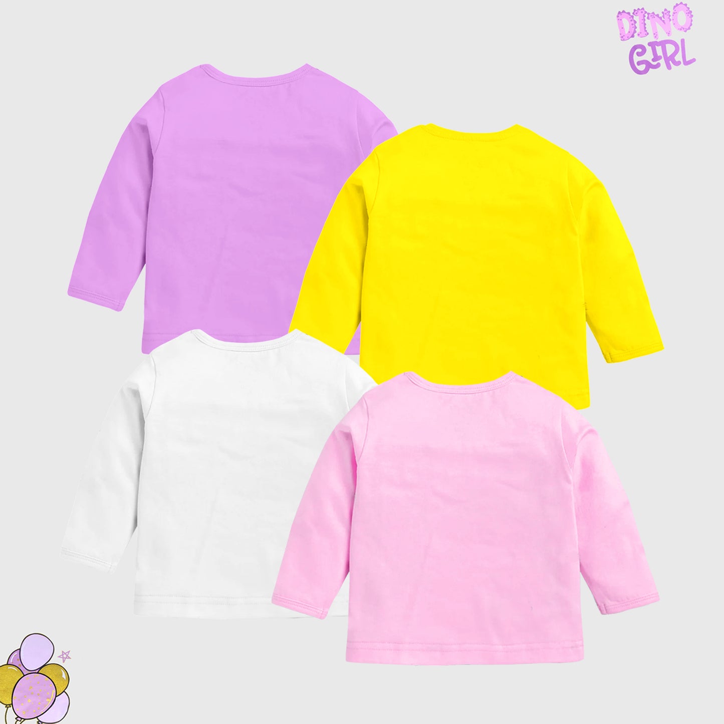 KUCHIPOO Girls  Full Sleeves T-Shirts