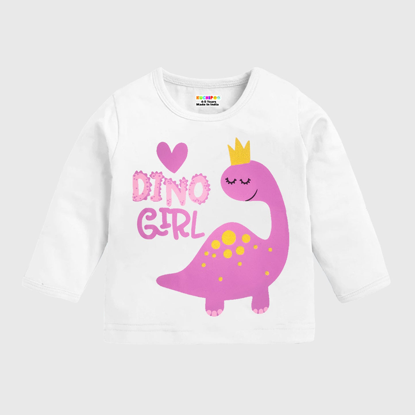 KUCHIPOO Girls  Full Sleeves T-Shirts