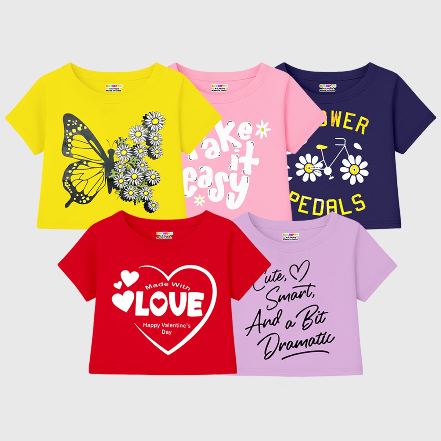 Kuchipoo Girls Crop Top T-Shirt