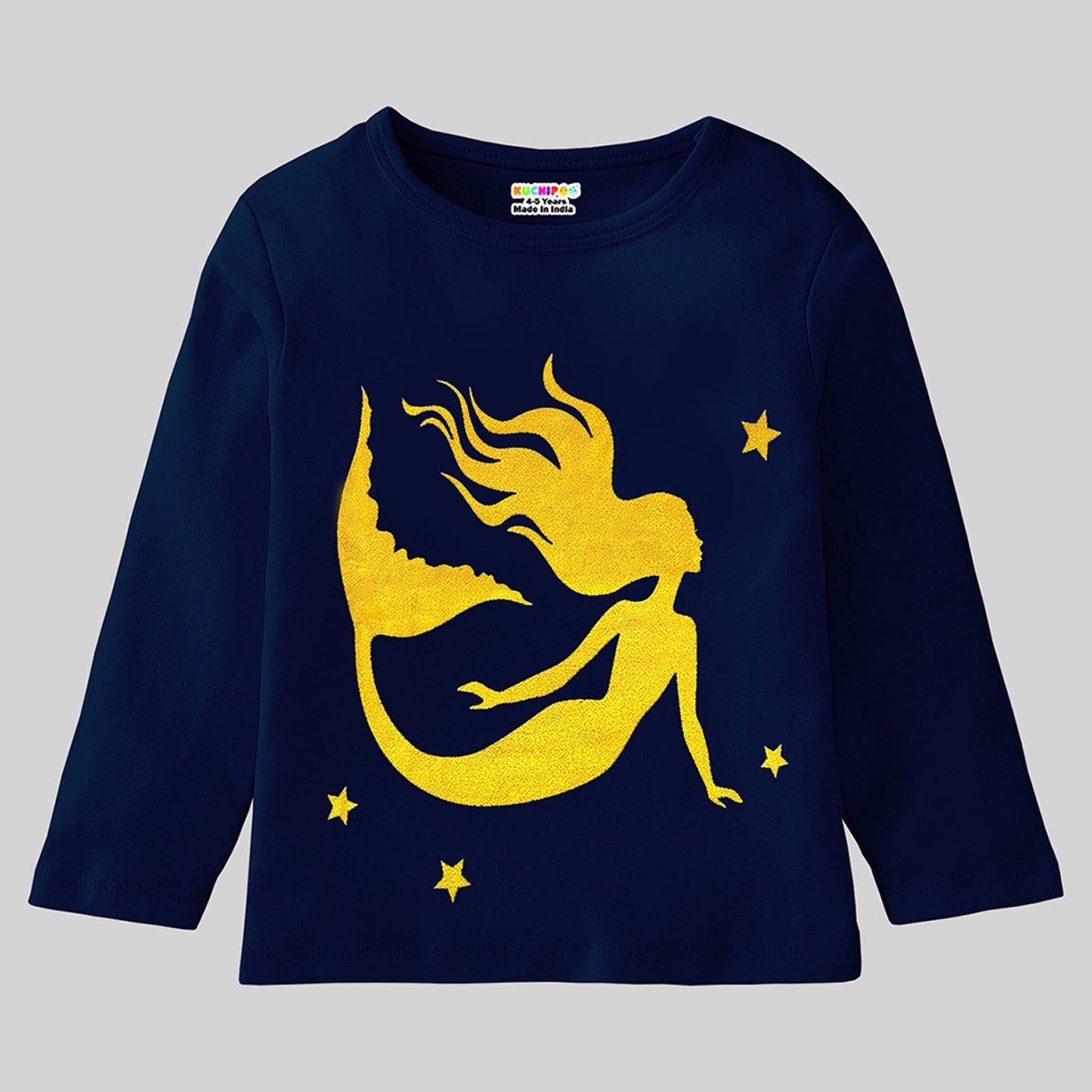 KUCHIPOO Girls Full Sleeves T-Shirts